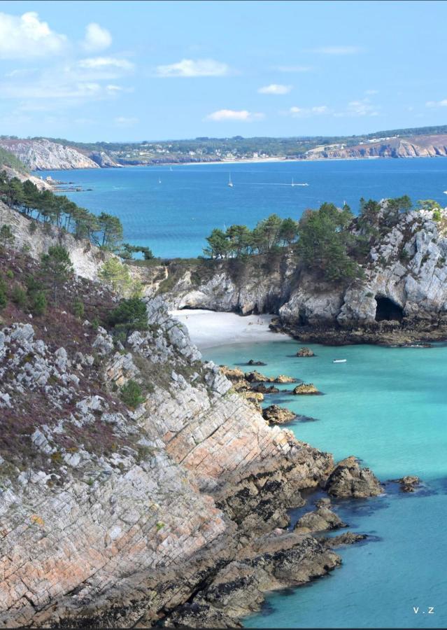 Maison A Morgat En Bretagne Sur La Presqu'Ile De Crozon Situee A 800 M De La Mer Piscine Chauffee Toute L'Annee Travaux Piscine Du 10 Au 20 Juin 2025 Exteriör bild